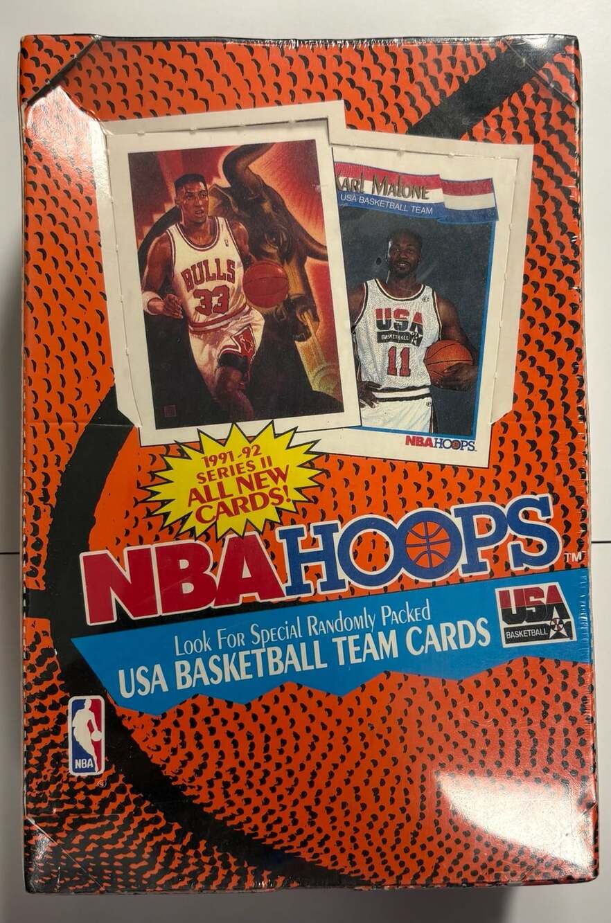 NBA Hoops 1991-92 Series II Basketball Card Wax Box Factory Sealed